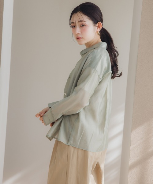 crie conforto｜サイドシャーリングシアーシャツ | Rakuten
