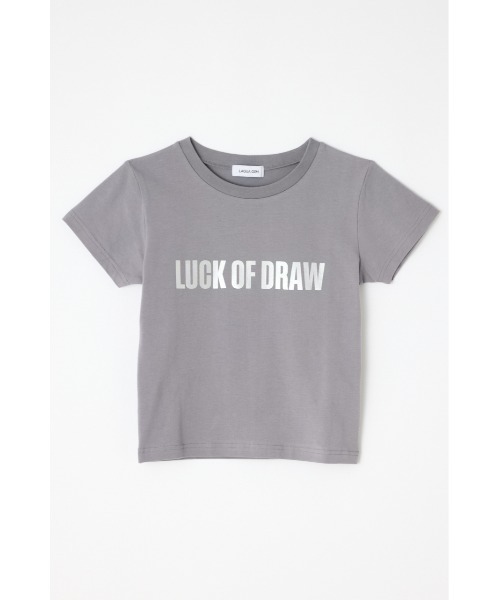 LAGUA GEM(ラグアジェム)の「FOIL LOGO PRINT Tシャツ(Tシャツ/カットソー・レディース・ブラック/ライトブルー/グレー・FREE)」の7枚目の写真