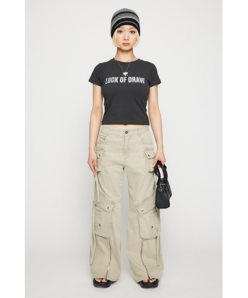 LAGUA GEM(ラグアジェム)の「FOIL LOGO PRINT Tシャツ(Tシャツ/カットソー・レディース・ブラック/ライトブルー/グレー・FREE)」の11枚目の写真
