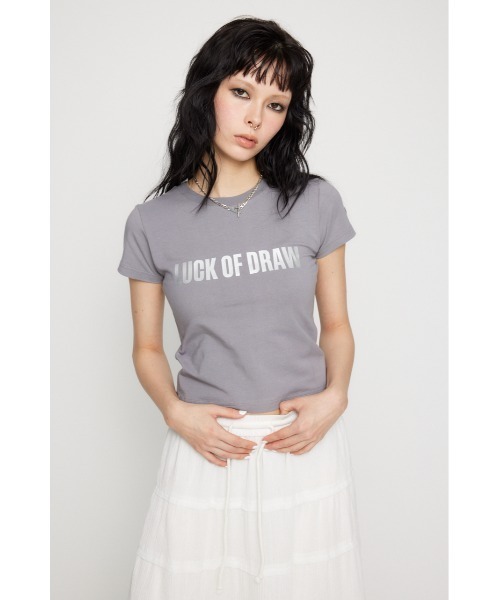 LAGUA GEM(ラグアジェム)の「FOIL LOGO PRINT Tシャツ(Tシャツ/カットソー・レディース・ブラック/ライトブルー/グレー・FREE)」の17枚目の写真