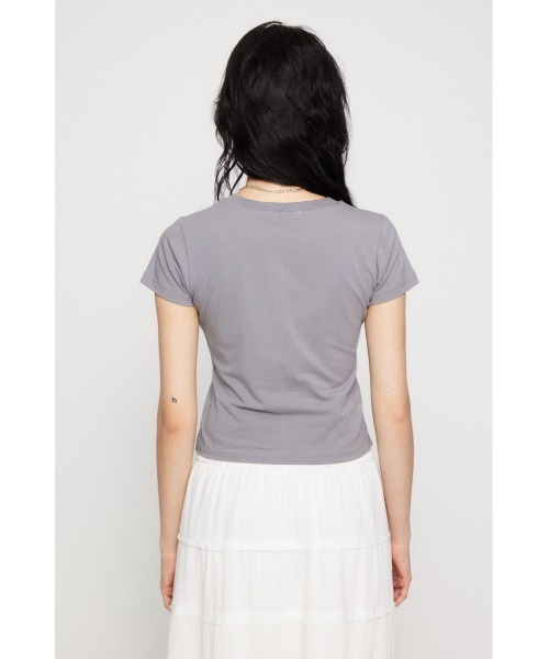 LAGUA GEM(ラグアジェム)の「FOIL LOGO PRINT Tシャツ(Tシャツ/カットソー・レディース・ブラック/ライトブルー/グレー・FREE)」の21枚目の写真