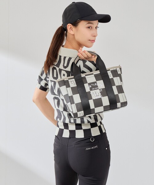 セール】チェッカープリントカートバック（トートバッグ）｜JUN&ROPE
