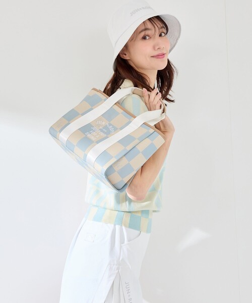 【新品】JUN&ROPE チェッカープリントカートバッグ JUN&ROPE'｜チェッカープリントカートバック | Rakuten Fashion