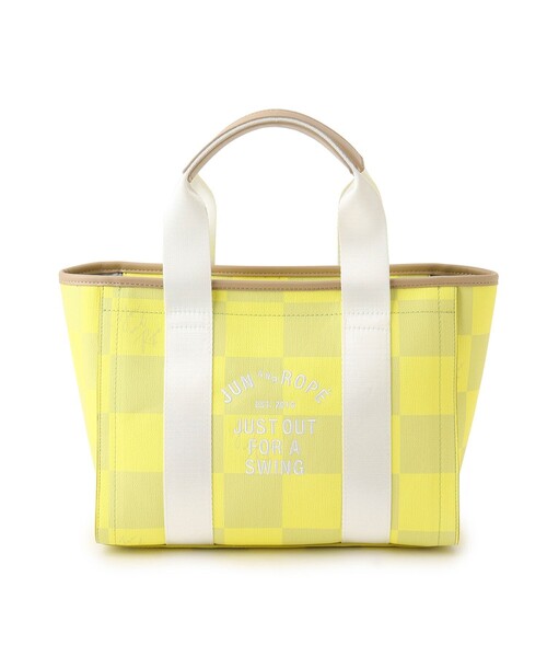 JUN&ROPE'（ジュンアンドロペ）の「チェッカープリントカートバック（トートバッグ・レディース・ブラック/サックスブルー/イエロー・FREE）」の17枚目の写真