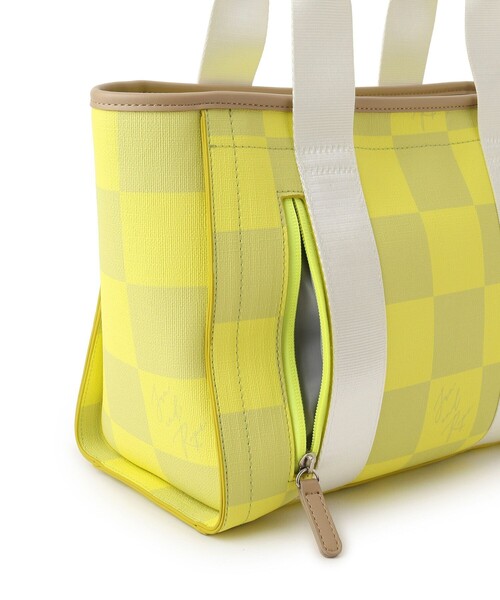 JUN&ROPE'（ジュンアンドロペ）の「チェッカープリントカートバック（トートバッグ・レディース・ブラック/サックスブルー/イエロー・FREE）」の13枚目の写真