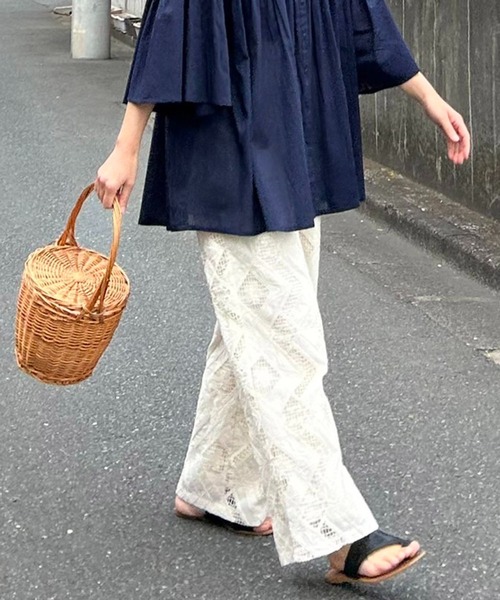 notch.（ノッチ）の「【 notch. by KR 】スクエアパターンレースパンツ（その他パンツ・レディース・ブラック/アイボリー・M/TM）」の21枚目の写真