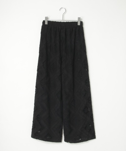 notch.（ノッチ）の「【 notch. by KR 】スクエアパターンレースパンツ（その他パンツ・レディース・ブラック/アイボリー・M/TM）」の9枚目の写真