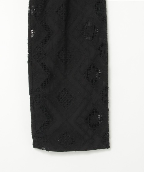 notch.（ノッチ）の「【 notch. by KR 】スクエアパターンレースパンツ（その他パンツ・レディース・ブラック/アイボリー・M/TM）」の5枚目の写真