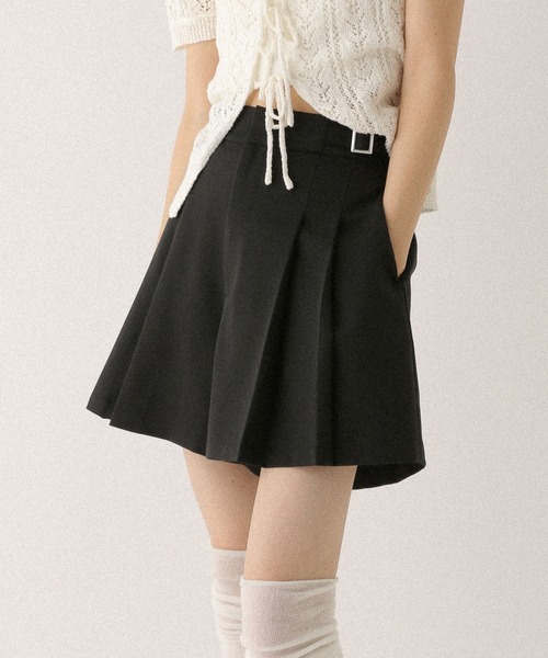 セオリー 2025 リネン ブラックショートパンツ プリーツデザイン 7PANT STYLES Theory [セオリー] 公式通販サイト