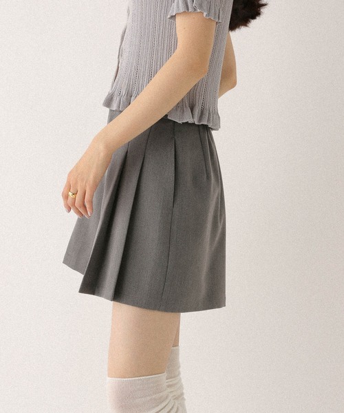 Heather(ヘザー)の「サイドベルトプリーツショートパンツ 491940(その他パンツ・レディース・グレー/ブラック・S/M)」の13枚目の写真