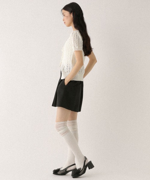 Heather(ヘザー)の「サイドベルトプリーツショートパンツ 491940(その他パンツ・レディース・グレー/ブラック・S/M)」の21枚目の写真