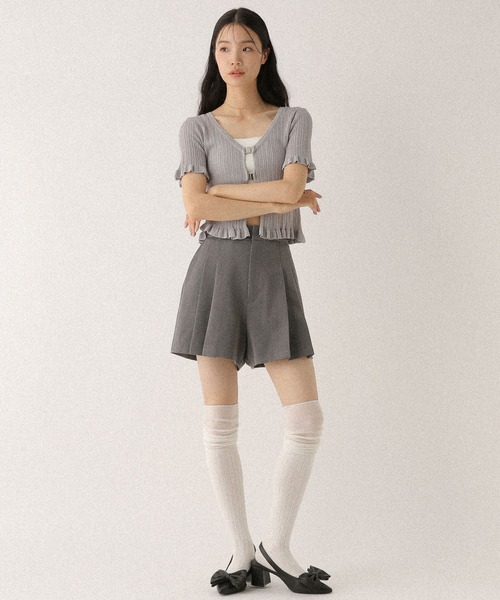 Heather(ヘザー)の「サイドベルトプリーツショートパンツ 491940(その他パンツ・レディース・グレー/ブラック・S/M)」の18枚目の写真