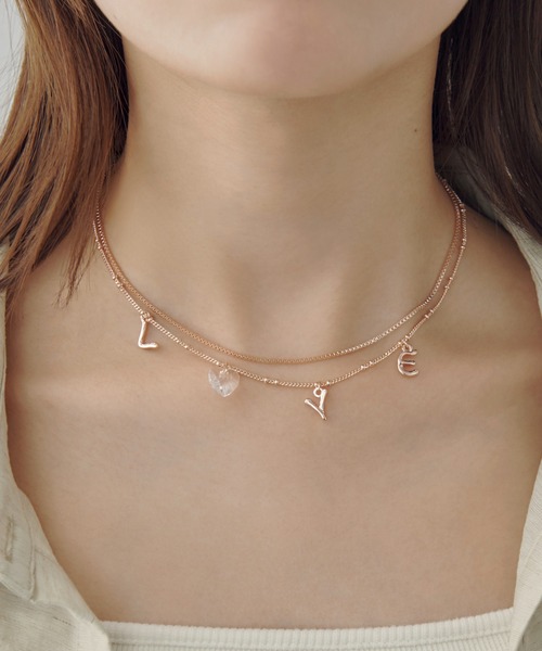 ラブ チャーム ネックレス（ネックレス）｜GOLDY（ゴールディ）の