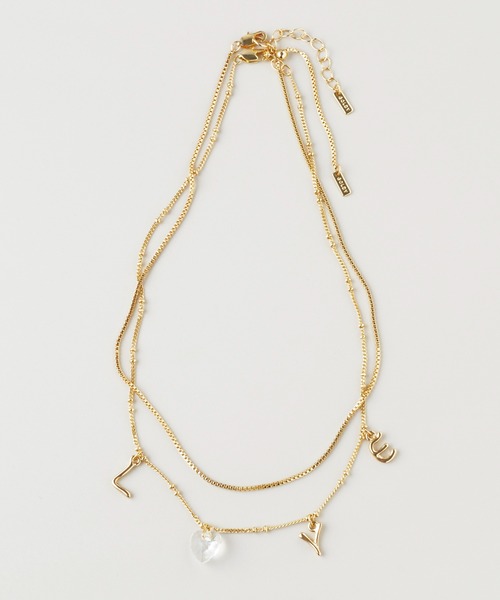 ラブ チャーム ネックレス（ネックレス）｜GOLDY（ゴールディ）の