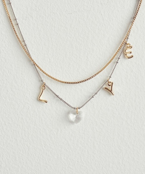 ラブ チャーム ネックレス（ネックレス）｜GOLDY（ゴールディ