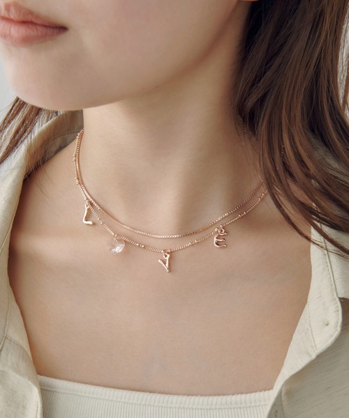 ラブ チャーム ネックレス（ネックレス）｜GOLDY（ゴールディ）の