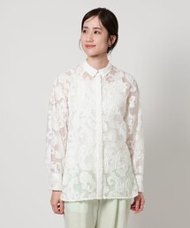 ペイズリー カット ジャガード ブラウスを使った人気ファッション