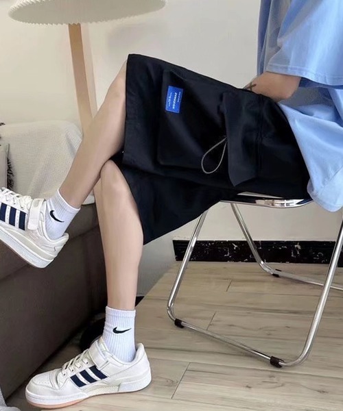 NOWLE(ノウル)の「【NOWLE】ワンポイント ミリタリー ショート カーゴパンツ(カーゴパンツ・メンズ・カーキ/ブラック系/カーキ系/ブラック/グレー系/グレー・FREE)」の14枚目の写真