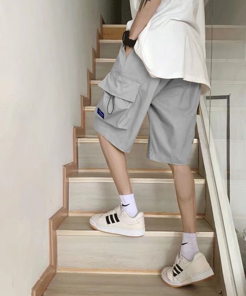 NOWLE(ノウル)の「【NOWLE】ワンポイント ミリタリー ショート カーゴパンツ(カーゴパンツ・メンズ・カーキ/ブラック系/カーキ系/ブラック/グレー系/グレー・FREE)」の17枚目の写真