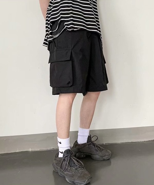 NOWLE(ノウル)の「【NOWLE】ワンポイント ミリタリー ショート カーゴパンツ(カーゴパンツ・メンズ・カーキ/ブラック系/カーキ系/ブラック/グレー系/グレー・FREE)」の21枚目の写真