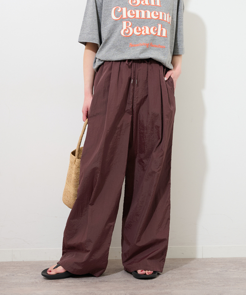 ライトナイロンワイドパンツ（その他パンツ）｜JOURNAL STANDARD