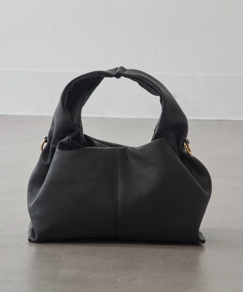 美品SEVEN BY SEVEN スウェードショルダーバッグ ブラック BAGS | SEVEN BY SEVEN