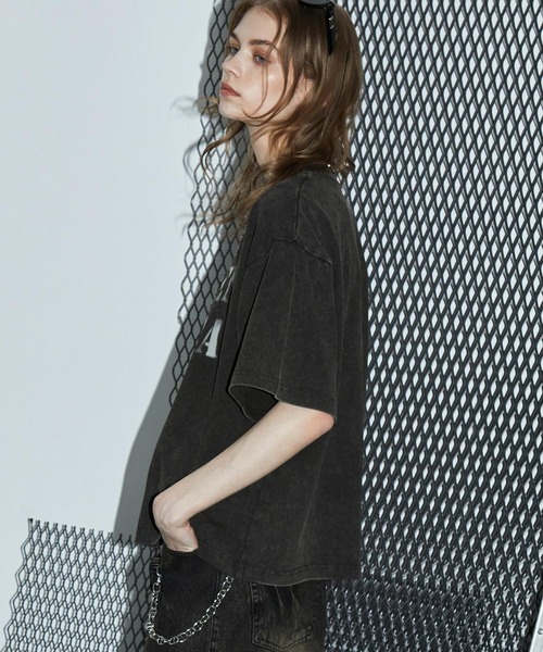 SWAGVIBE(スワッグバイブ)の「【SWAGVIBE】Frost Fade Patchwork Oversize Tee(Tシャツ/カットソー・メンズ・オフホワイト/ブラック/ダークブラウン・M/L)」の6枚目の写真