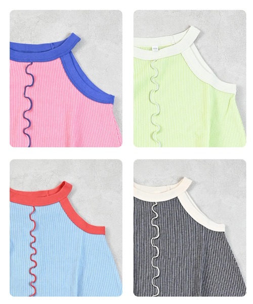 MARKEY'S（マーキーズ）の「ホルターネックメローワンピース（ワンピース・キッズ・ピンク/ブラック/ライトブルー/ライトグリーン・150/140/130/120/110/100/90）」の17枚目の写真