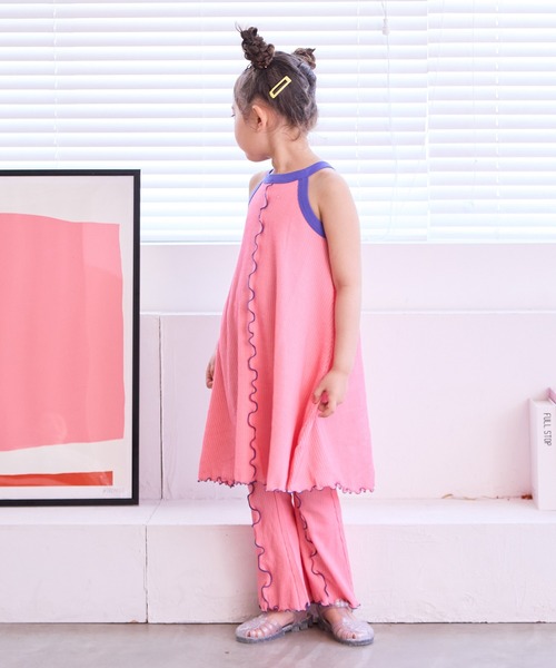 MARKEY'S（マーキーズ）の「ホルターネックメローワンピース（ワンピース・キッズ・ピンク/ブラック/ライトブルー/ライトグリーン・150/140/130/120/110/100/90）」の8枚目の写真