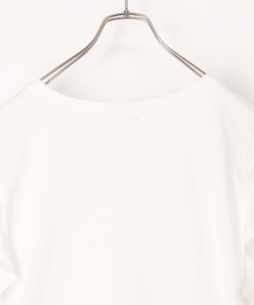 fredy couleur(フレディクルール)の「TC天竺袖フリルTシャツ(Tシャツ/カットソー・レディース・ブラック系その他/レッド/ブラック/オフホワイト・38)」の9枚目の写真