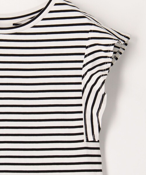 fredy couleur(フレディクルール)の「TC天竺袖フリルTシャツ(Tシャツ/カットソー・レディース・ブラック系その他/レッド/ブラック/オフホワイト・38)」の19枚目の写真