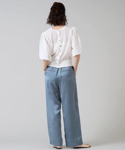 Liesse(リエス)の「ワイドレッグタックパンツ(その他パンツ・レディース・ブラウン/グリーン・3/2)」の6枚目の写真