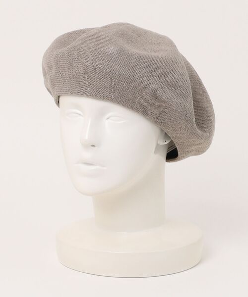 polcadot（ポルカドット）の「メッシュベレー帽／日本製・大きめサイズ（ハンチング/ベレー帽・メンズ・グレー/ブラック/ネイビー・FREE）」の7枚目の写真