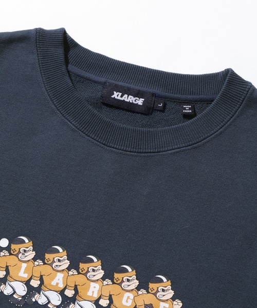 XLARGE（エクストララージ）の「FOOTBALL CREWNECK SWEATSHIRT（スウェット・メンズ・ブラック/アッシュ/ネイビー・S/M/L/XL）」の14枚目の写真