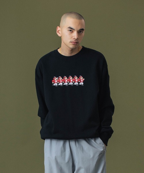 XLARGE（エクストララージ）の「FOOTBALL CREWNECK SWEATSHIRT（スウェット・メンズ・ブラック/アッシュ/ネイビー・S/M/L/XL）」の9枚目の写真