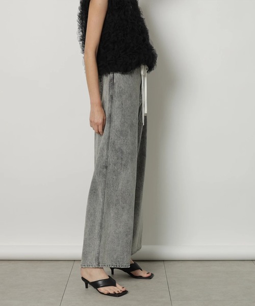 CADUNE(カデュネ)の「ドロストデニムパンツ(その他パンツ・レディース・ネイビー/ライトグレー/ライトブルー・34/36/38/40)」の10枚目の写真