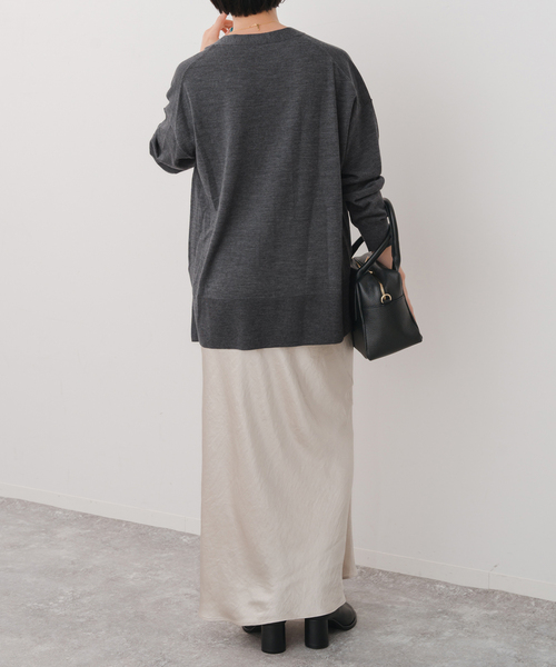 Spick & Span（スピックアンドスパン）の「《追加》18Gカーディガン（カーディガン/ボレロ・レディース・ブラック/イエロー系その他/ブラウン/レッド/チャコールグレー・FREE）」の22枚目の写真