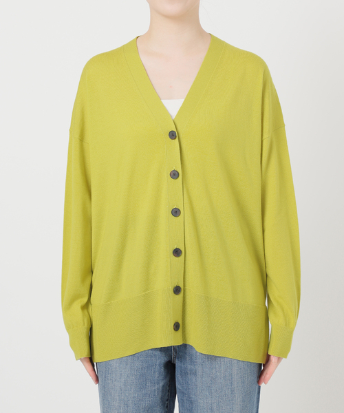 Spick & Span（スピックアンドスパン）の「《追加》18Gカーディガン（カーディガン/ボレロ・レディース・ブラック/イエロー系その他/ブラウン/レッド/チャコールグレー・FREE）」の10枚目の写真