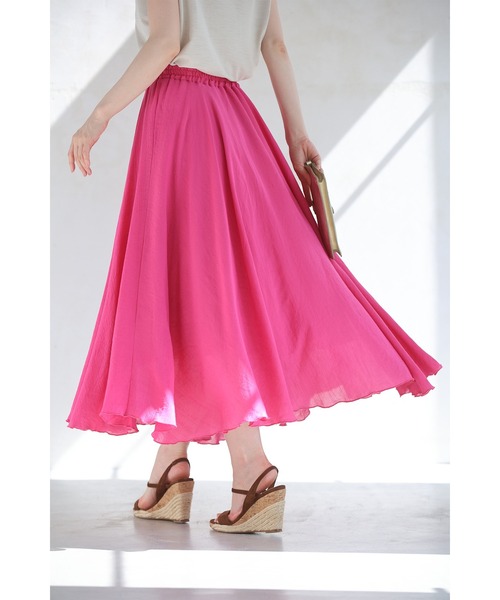 cawaii(カワイイ)の「あなたは何色? 涼しく快適! ふわスカ(スカート・レディース・グリーン/ライム/ピンク/ダークブルー/ブラック/ブルー・S~M/L~LL)」の6枚目の写真