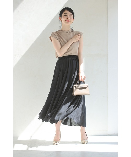 cawaii(カワイイ)の「あなたは何色? 涼しく快適! ふわスカ(スカート・レディース・グリーン/ライム/ピンク/ダークブルー/ブラック/ブルー・S~M/L~LL)」の7枚目の写真