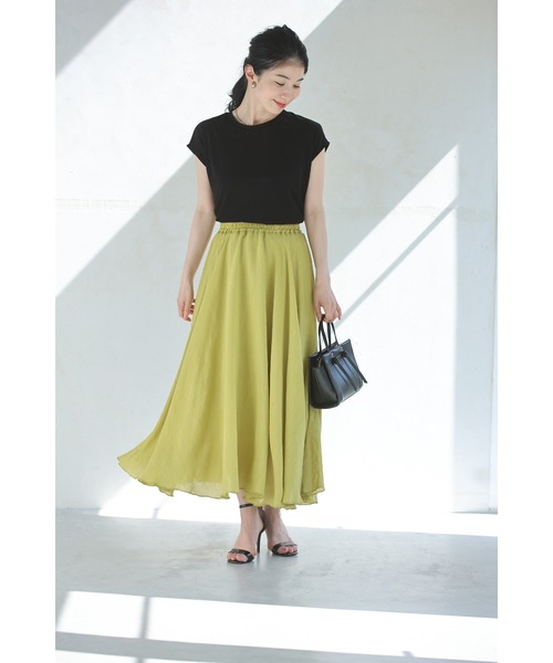 cawaii(カワイイ)の「あなたは何色? 涼しく快適! ふわスカ(スカート・レディース・グリーン/ライム/ピンク/ダークブルー/ブラック/ブルー・S~M/L~LL)」の13枚目の写真