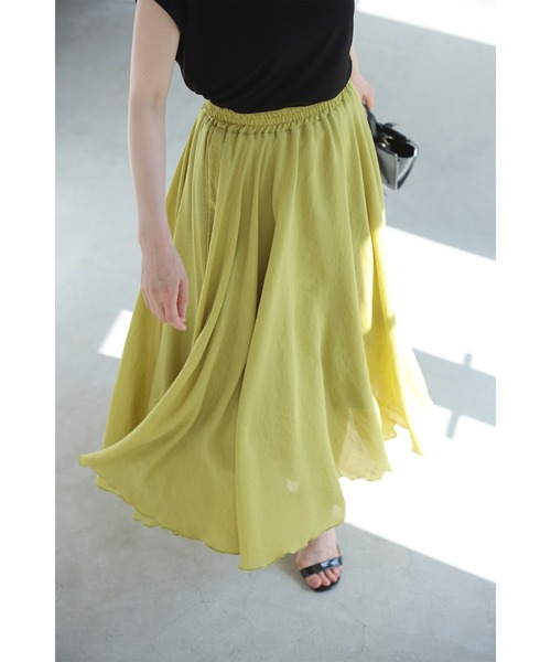 cawaii(カワイイ)の「あなたは何色? 涼しく快適! ふわスカ(スカート・レディース・グリーン/ライム/ピンク/ダークブルー/ブラック/ブルー・S~M/L~LL)」の15枚目の写真