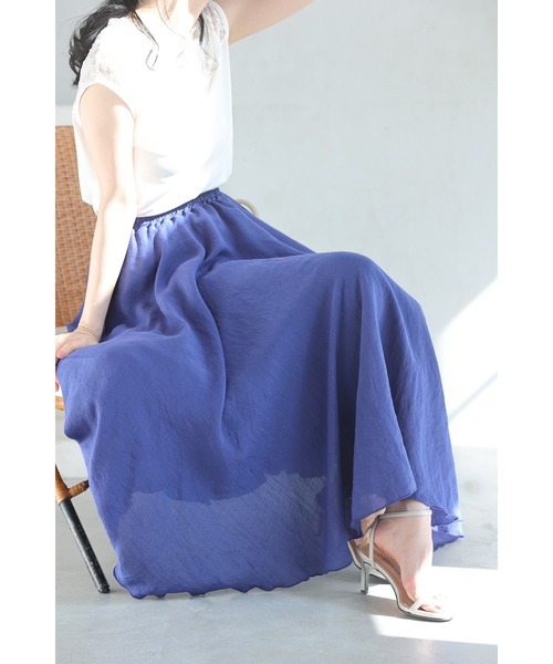 cawaii(カワイイ)の「あなたは何色? 涼しく快適! ふわスカ(スカート・レディース・グリーン/ライム/ピンク/ダークブルー/ブラック/ブルー・S~M/L~LL)」の20枚目の写真