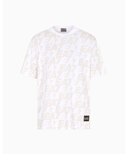 tシャツ 「エンポリオ アルマーニ EA7」Logo Series クルーネックTシャツ ASV オーガニックコットン混紡 レディース EA7 tシャツ 「エンポリオ アルマーニ EA7」Logo Series クルー