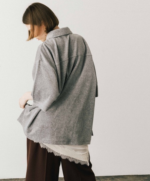 COTTON VELOUR OVER POLO/コットンベロアオーバーポロ