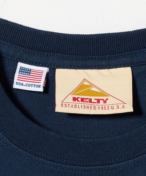 KELTY（ケルティ）の「【別注】＜KELTY＞プリント Tシャツ / キッズ  100cm-130cm（Tシャツ/カットソー・キッズ・ネイビー/ライトグレー・S(120-130cm)/XS(100-110cm)）」の4枚目の写真