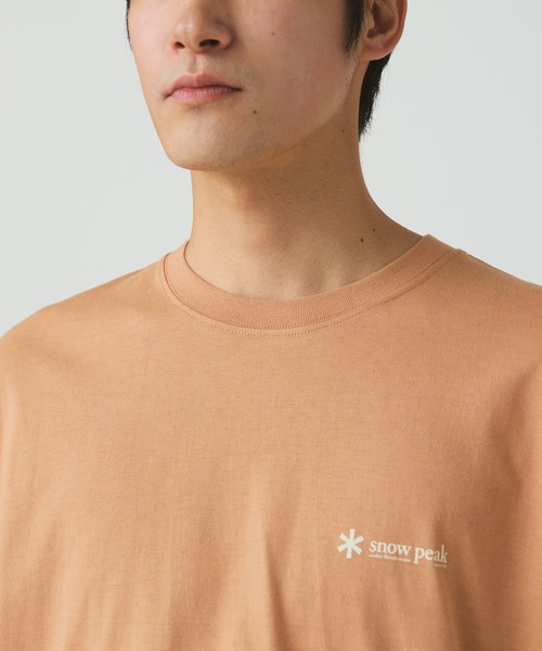 Snow Peak（スノーピーク）の「Snow Peak / Soft Cotton Relaxed Logo L/S T-Shirt ソフトコットン リラックスロゴ ロング Tシャツ（Tシャツ/カットソー・メンズ・ホワイト/ブラック/オレンジ・1/S/M/L/XL/XXL）」の12枚目の写真