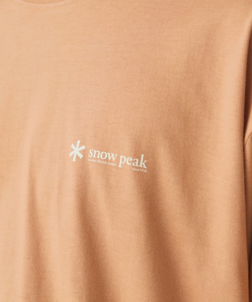 Snow Peak（スノーピーク）の「Snow Peak / Soft Cotton Relaxed Logo L/S T-Shirt ソフトコットン リラックスロゴ ロング Tシャツ（Tシャツ/カットソー・メンズ・ホワイト/ブラック/オレンジ・1/S/M/L/XL/XXL）」の13枚目の写真