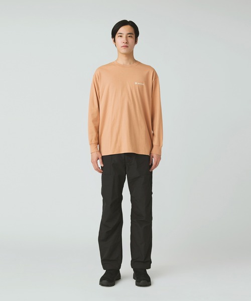 Snow Peak（スノーピーク）の「Snow Peak / Soft Cotton Relaxed Logo L/S T-Shirt ソフトコットン リラックスロゴ ロング Tシャツ（Tシャツ/カットソー・メンズ・ホワイト/ブラック/オレンジ・1/S/M/L/XL/XXL）」の7枚目の写真