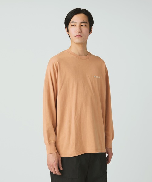 Snow Peak（スノーピーク）の「Snow Peak / Soft Cotton Relaxed Logo L/S T-Shirt ソフトコットン リラックスロゴ ロング Tシャツ（Tシャツ/カットソー・メンズ・ホワイト/ブラック/オレンジ・1/S/M/L/XL/XXL）」の9枚目の写真